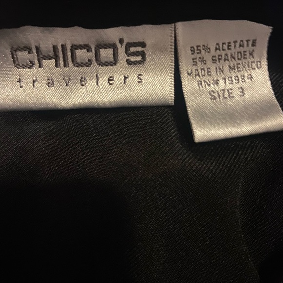 Black Cardigan Sweater Open Front_size 3_(16/18)_ Travelers By Chico’s_Women - Picture 5 of 6